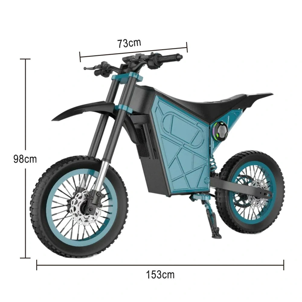 GLIDER Electric Scooter - 1500W Brushless Motor, 52V18 Lithium Battery, 60km/h Adjustable Speed, Dual Disc Brakes, 120kg Load Capacity, Side Safety Lights