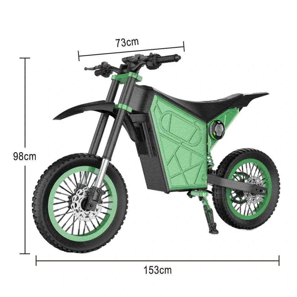 GLIDER Electric Scooter - 1500W Brushless Motor, 52V18 Lithium Battery, 60km/h Adjustable Speed, Dual Disc Brakes, 120kg Load Capacity, Side Safety Lights