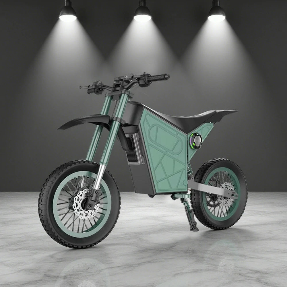 GLIDER 1500W 52V18 Lithium Battery Electric Scooter/Motorbike Cruise at 25km/h - Unlock 60km/h Speed, Dual Disc Brakes, 120kg Load