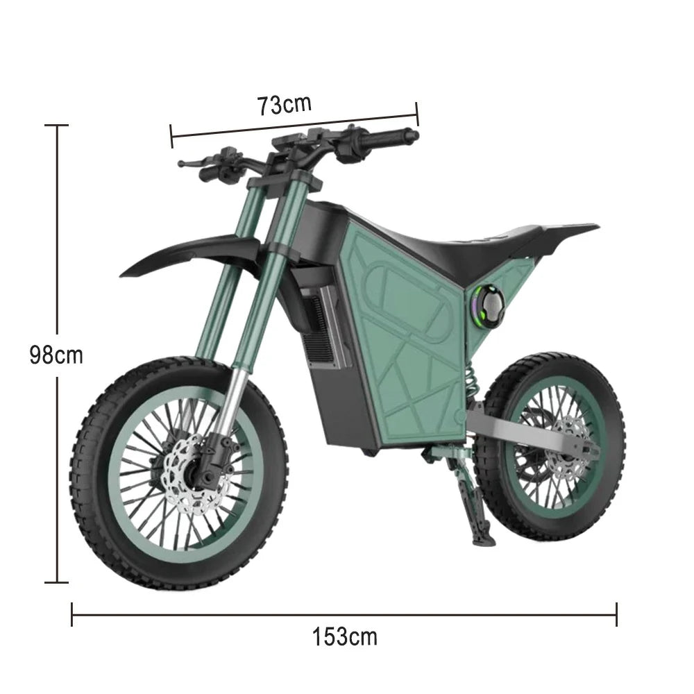 GLIDER 1500W 52V18 Lithium Battery Electric Scooter/Motorbike Cruise at 25km/h - Unlock 60km/h Speed, Dual Disc Brakes, 120kg Load