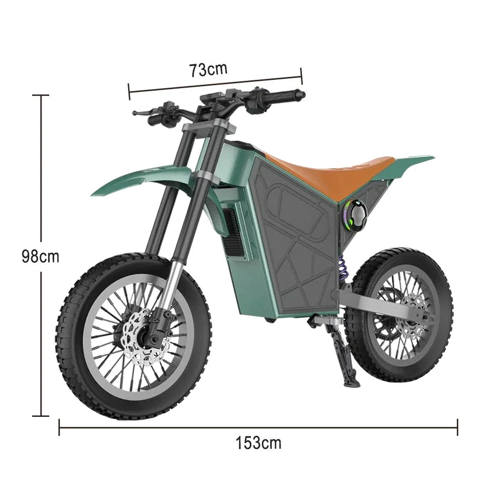 GLIDER Electric Scooter - 1500W Brushless Motor, 52V18 Lithium Battery, 60km/h Adjustable Speed, Dual Disc Brakes, 120kg Load Capacity, Side Safety Lights