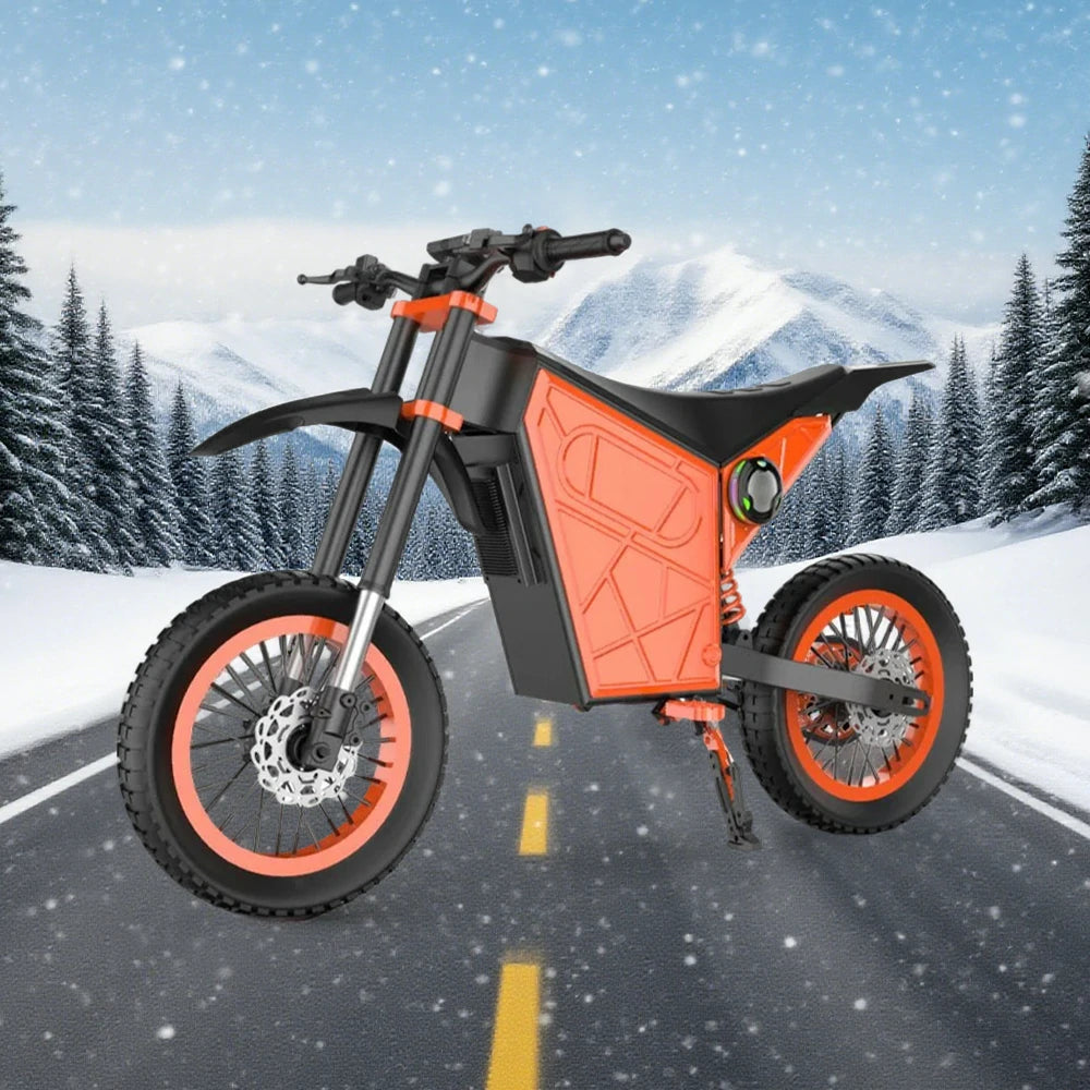 GLIDER Electric Scooter - 1500W Brushless Motor, 52V18 Lithium Battery, 60km/h Adjustable Speed, Dual Disc Brakes, 120kg Load Capacity, Side Safety Lights