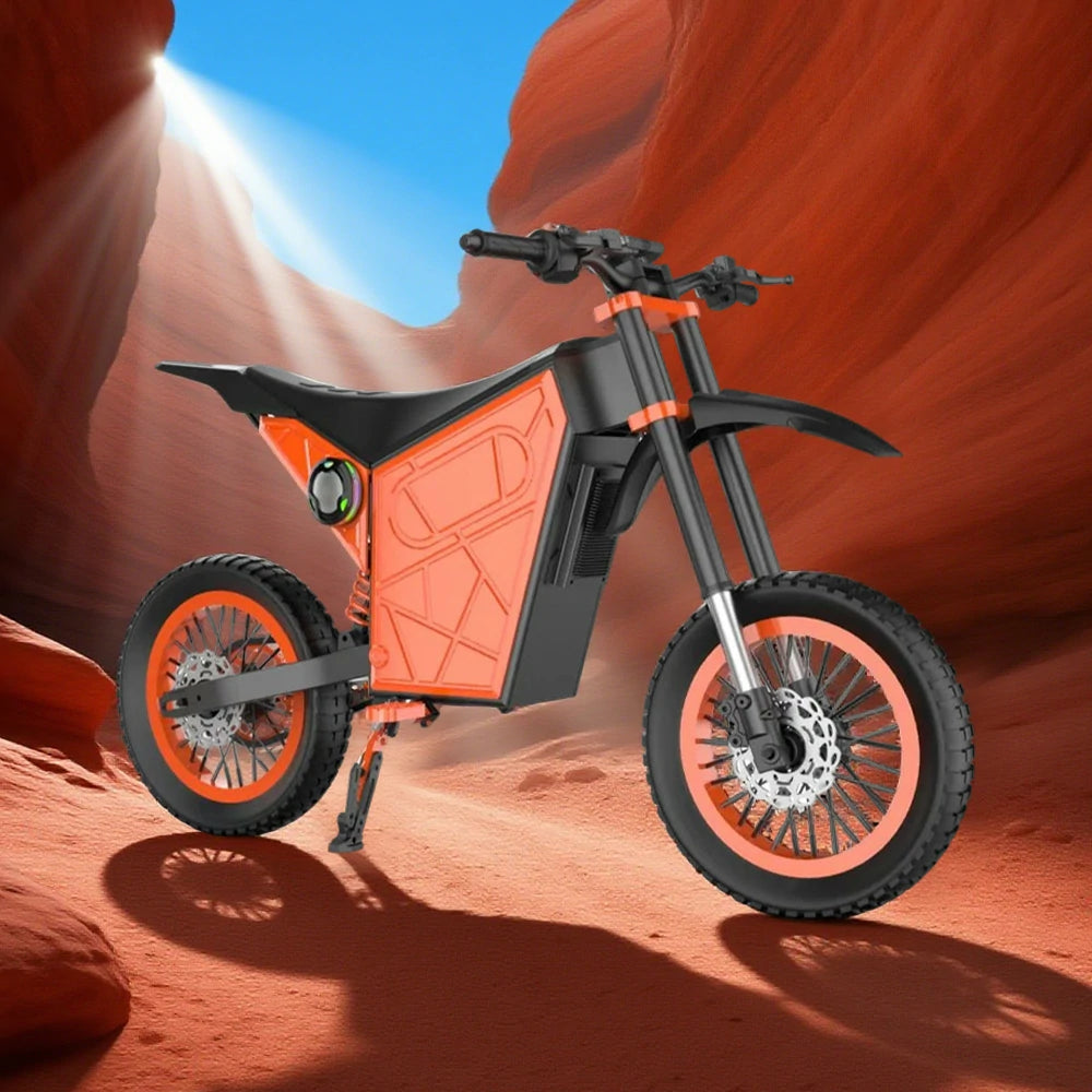 GLIDER Electric Scooter - 1500W Brushless Motor, 52V18 Lithium Battery, 60km/h Adjustable Speed, Dual Disc Brakes, 120kg Load Capacity, Side Safety Lights