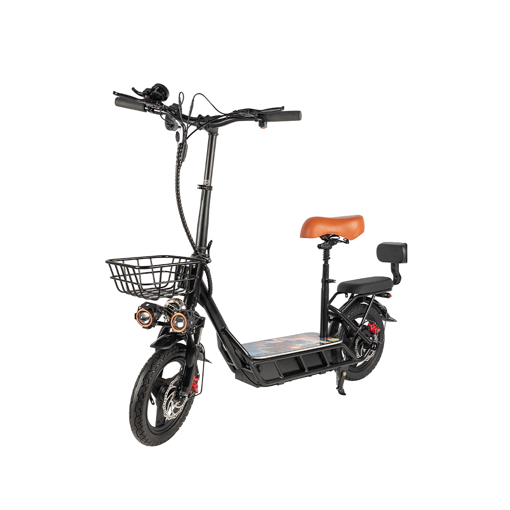 GLIDER YEH 2 1200W Lithium Battery Portable Electric Scooter - Black