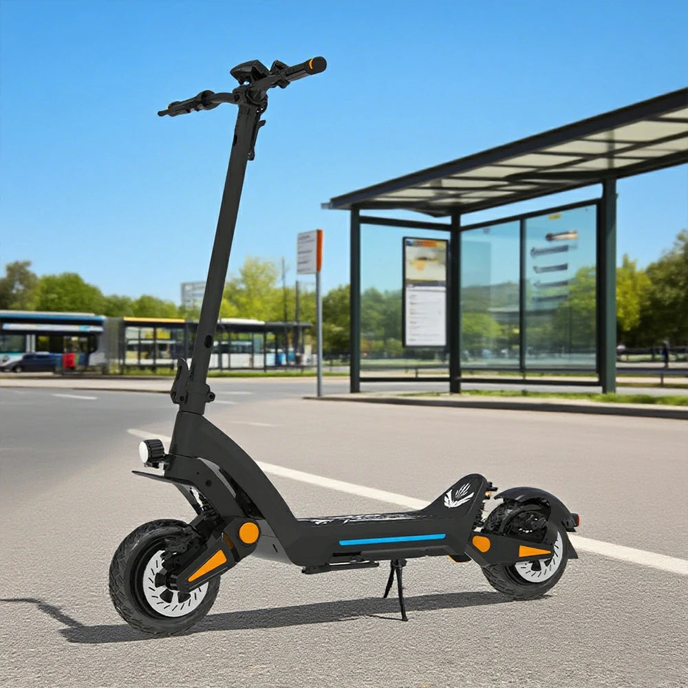 AKEZ DT06 1500W 60V 18.2Ah Double-drive Max Speed 60KM/H Adult Commuter - Black