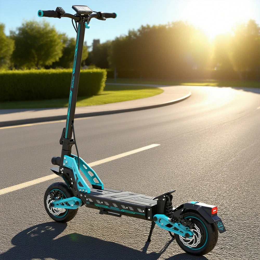 AKEZ DT10 1000W 48V 13Ah Double-drive Max Speed 50KM/H Adult Commuter - Blue/Orange