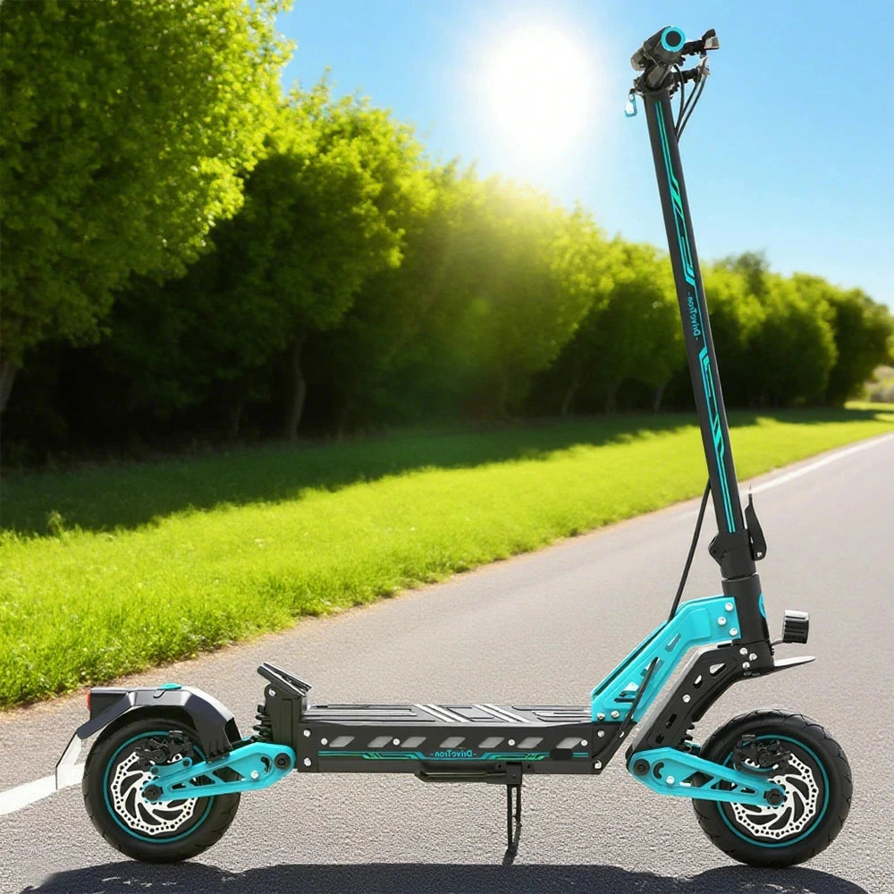 AKEZ DT10 1000Wx2 48V 18.2Ah Single Wheel Drive Max Speed 65KM/H Adult Commuter - Blue/Orange