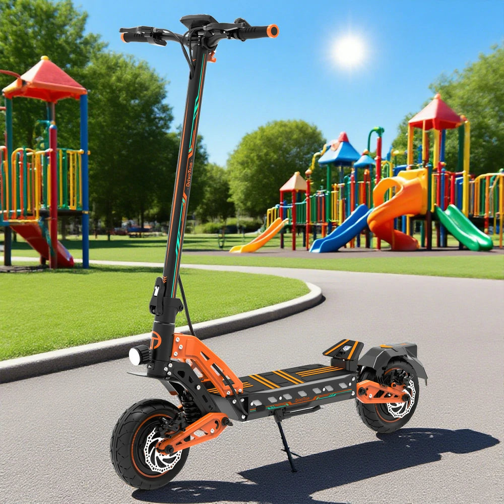 AKEZ DT10 1000Wx2 48V 18.2Ah Single Wheel Drive Max Speed 65KM/H Adult Commuter - Blue/Orange