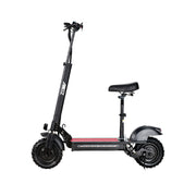AKEZ 11SQ Dual Motors 800W & 2000W 11 Inches  Electric Scooter w/ Seat Vacuum Tyre Front& Rear Suspension - Black