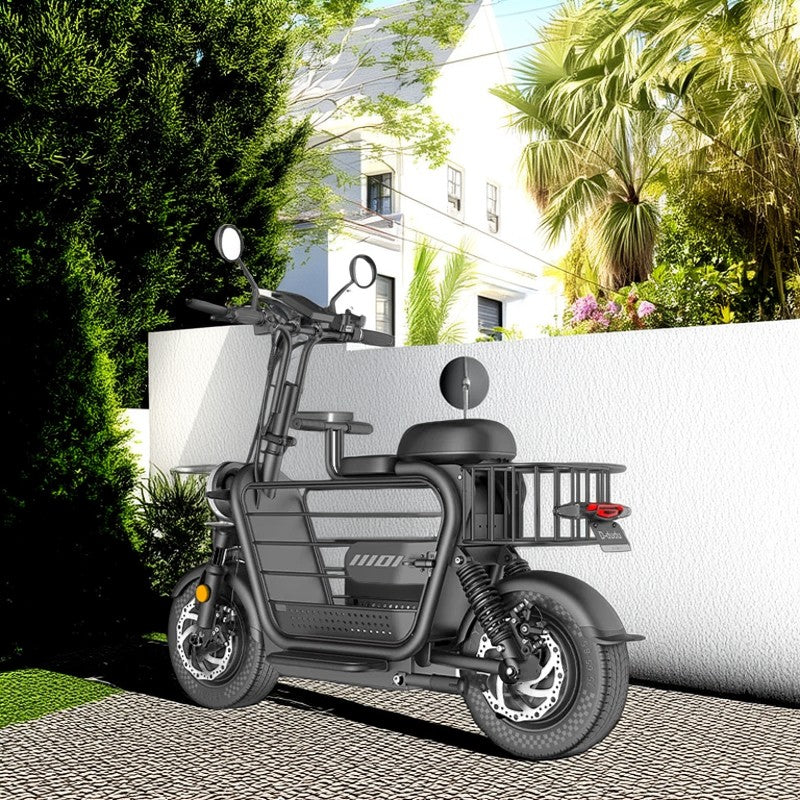 YIDI DDD15A 500W 48V 15Ah/20/25Ah 11-inch Lithium Battery Foldable White&Black High Carbon Steel Electric Scooter Drum Brake