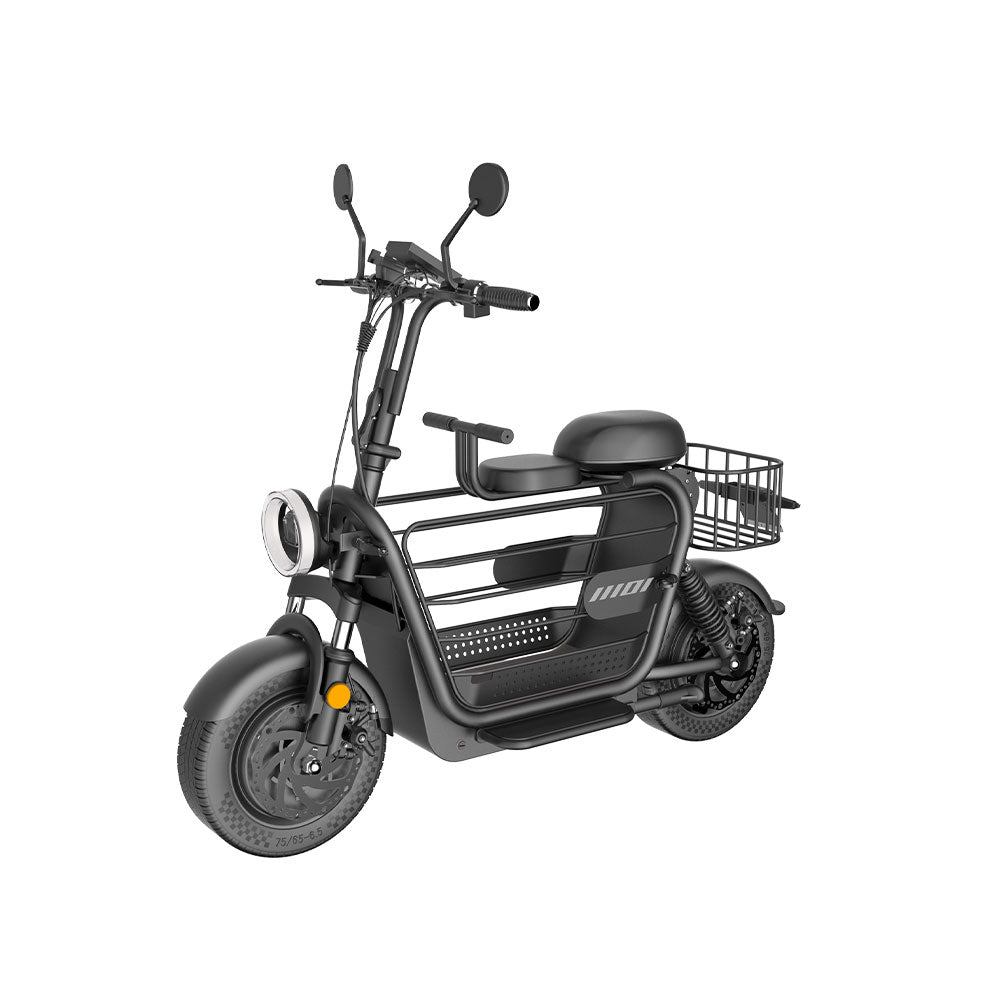 YIDI DDD15A 500W 48V 15Ah/20/25Ah 11-inch Lithium Battery Foldable White&Black High Carbon Steel Electric Scooter Drum Brake