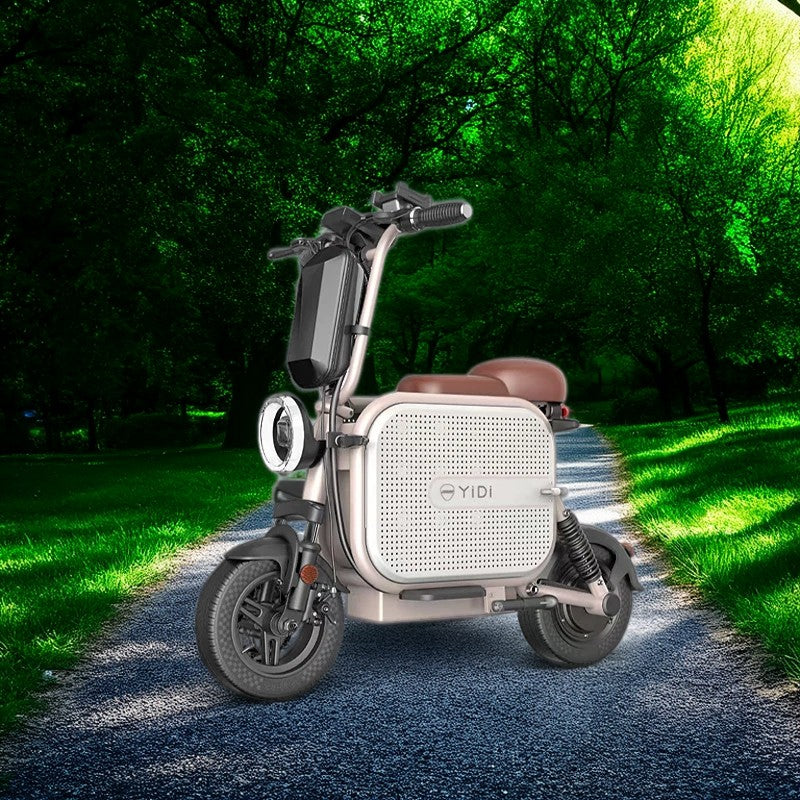 YIDI DDU10 1000W 48V 10Ah/15Ah 11-inch Lithium Battery Dual Drive Foldable Black & Pink/Black & White High Carbon Steel Electric Scooter Drum Brake