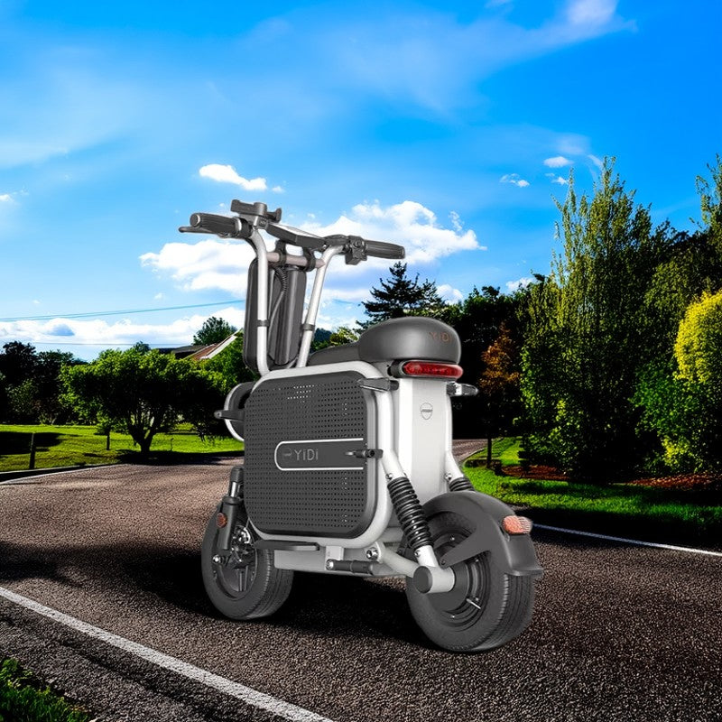 YIDI DDU10 500W 48V 10Ah/15Ah 11-inch Lithium Battery Foldable Black & White/Black & Pink High Carbon Steel Electric Scooter Drum Brake