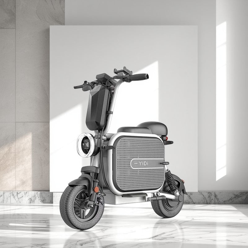 YIDI DDU10 500W 48V 10Ah/15Ah 11-inch Lithium Battery Foldable Black & White/Black & Pink High Carbon Steel Electric Scooter Drum Brake