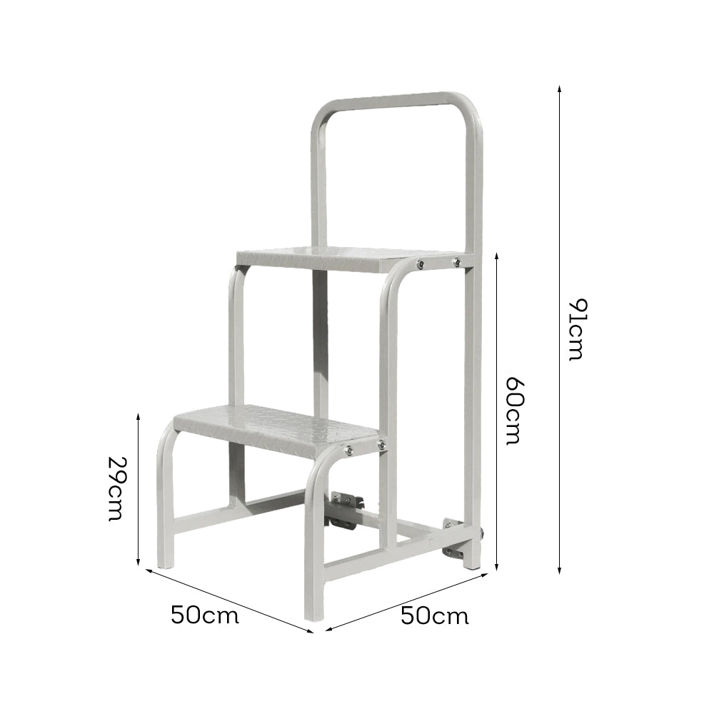 GROVIA 60cm Platform Height 2-step Ladder Warehouse Staircase