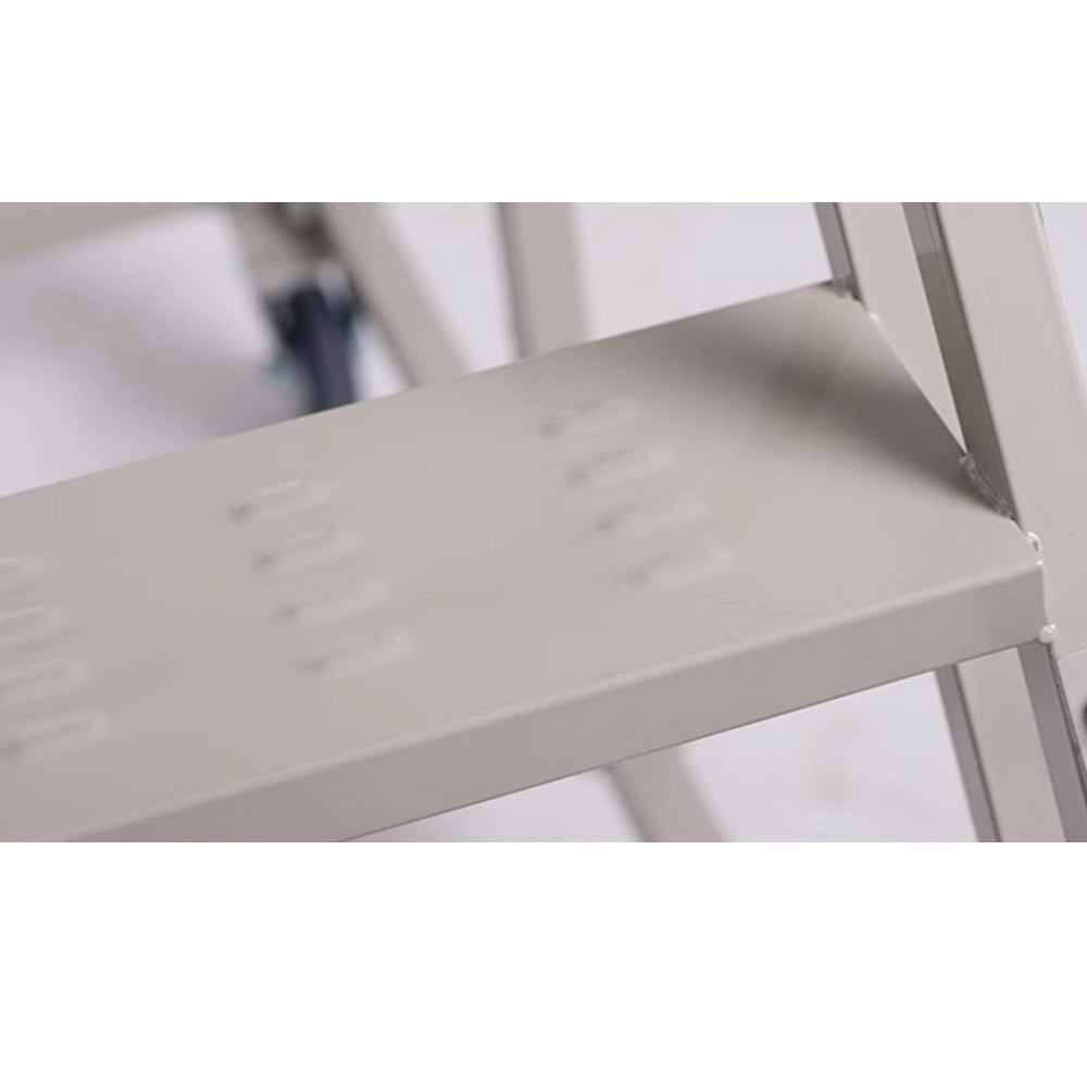 GROVIA 100cm Platform Height 4-step Ladder With Wheels Warehouse Staircase