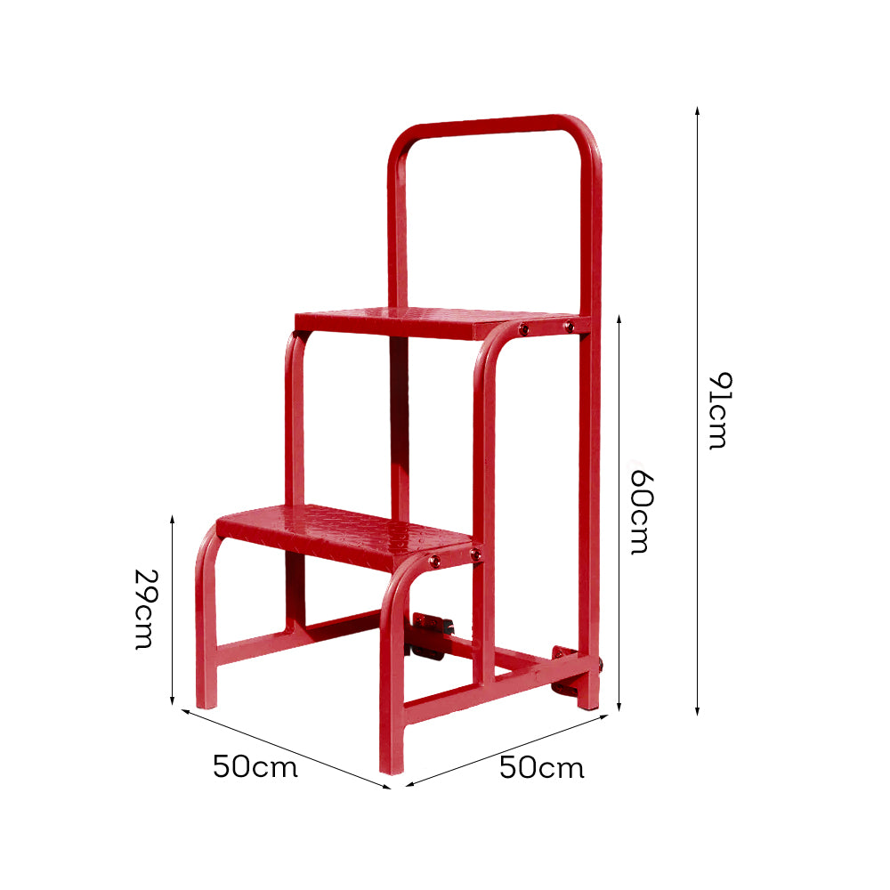 GROVIA 60cm Platform Height 2-step Ladder Warehouse Staircase