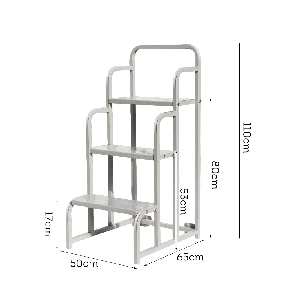 GROVIA 80cm Platform Height 3-step Ladder Warehouse Staircase