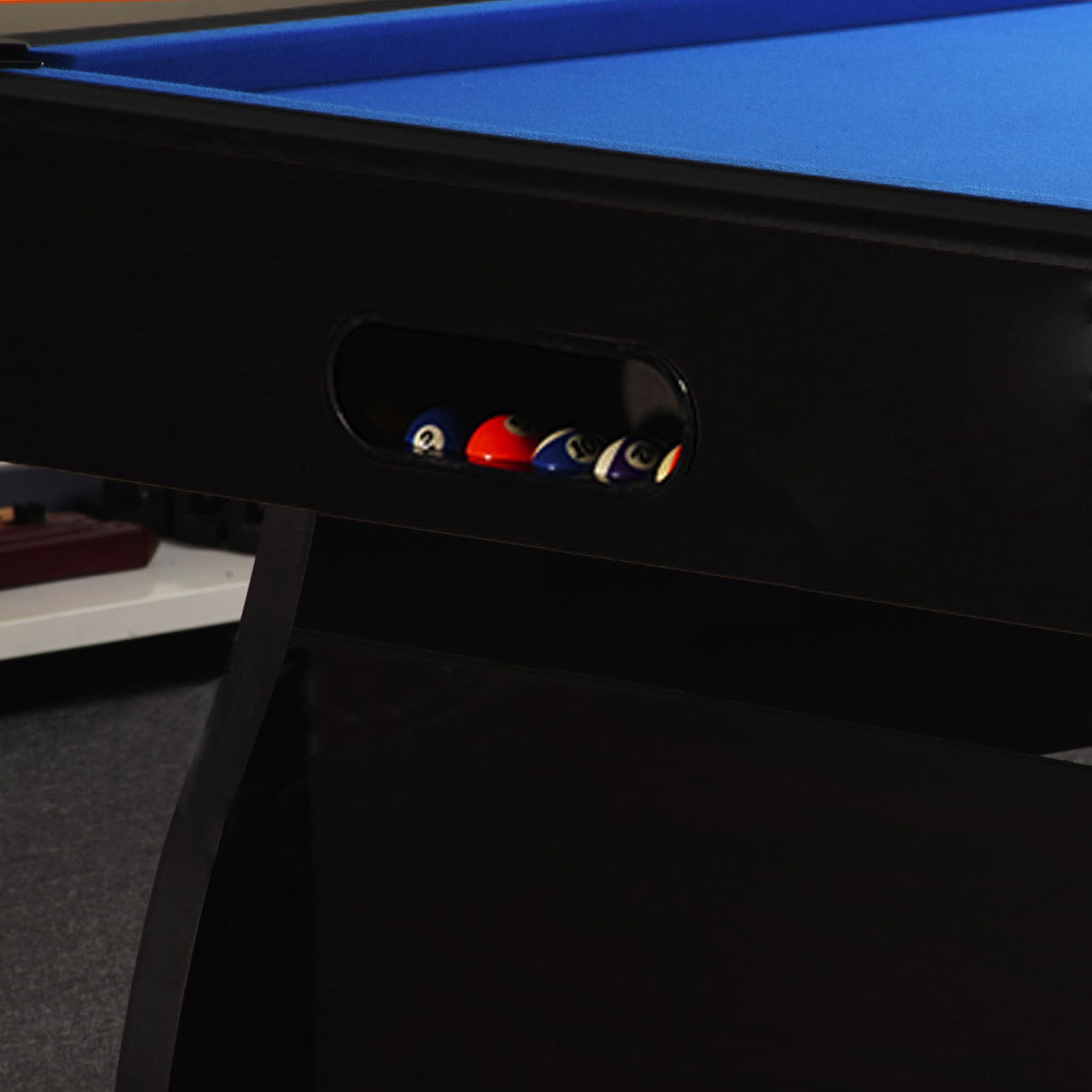 CUETIQ 7FT LED Snooker Billiard Pool Table with Free Accessories