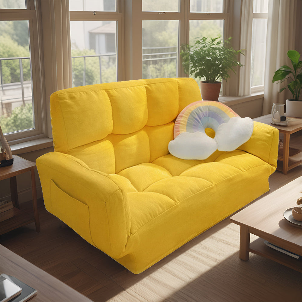 LIVARA Adjustable Armrest Sofa High-Density Sponge