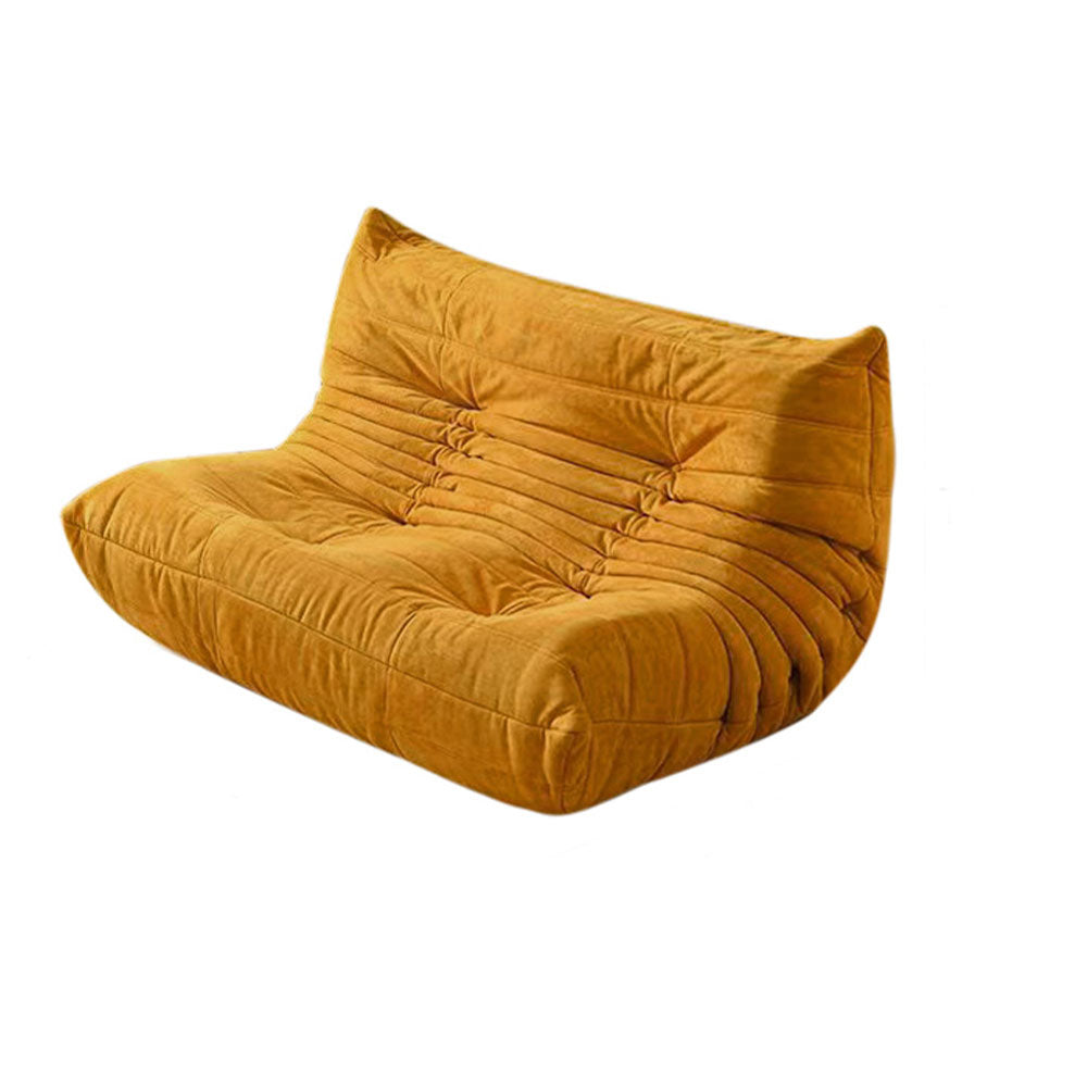 LIVARA B001 84/90/130/160CM Length Yellow Minimalist Style Dual-Layer High-Resilience Foam Compressed Sofa