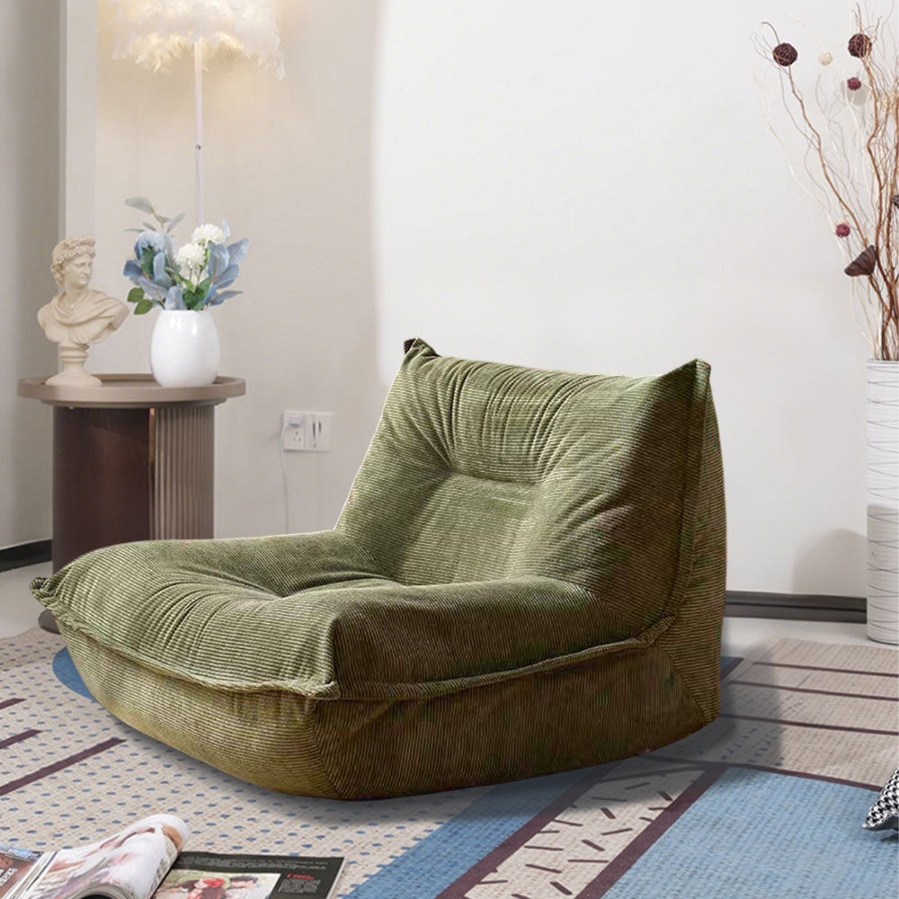 LIVARA B002 90CM Length Green&Grey Minimalist Style Dual-Layer High-Resilience Foam Compressed Sofa