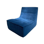 LIVARA B004 90CM Length Blue Dual-Layer High-Resilience Foam Compressed Sofa
