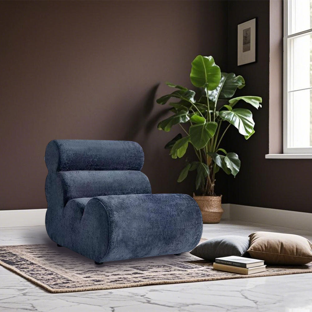 LIVARA B005 90CM Length Blue&Grey&Green&Khaki&Brown Minimalist Style Dual-Layer High-Resilience Foam Compressed Sofa