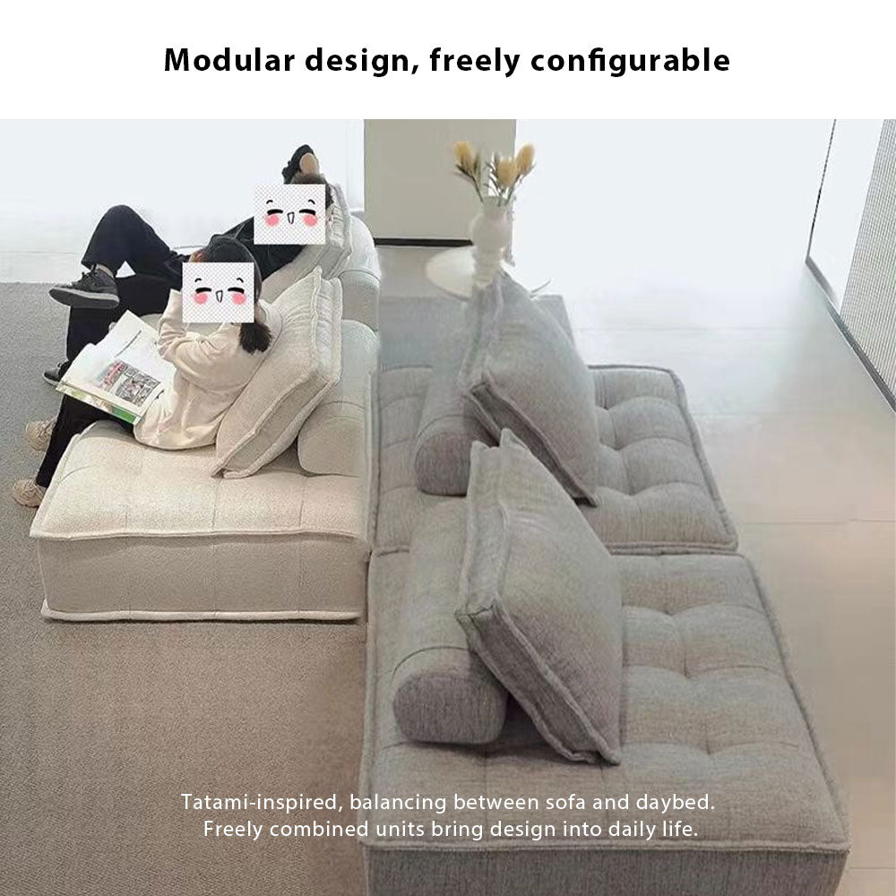 LIVARA B008 85/100CM Length White&Pinke&Green&Blue Minimalist Style Dual-Layer High-Resilience Foam Compressed Sofa