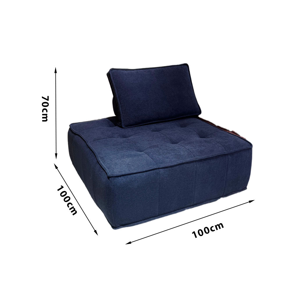 LIVARA B008 85/100CM Length White&Pinke&Green&Blue Minimalist Style Dual-Layer High-Resilience Foam Compressed Sofa