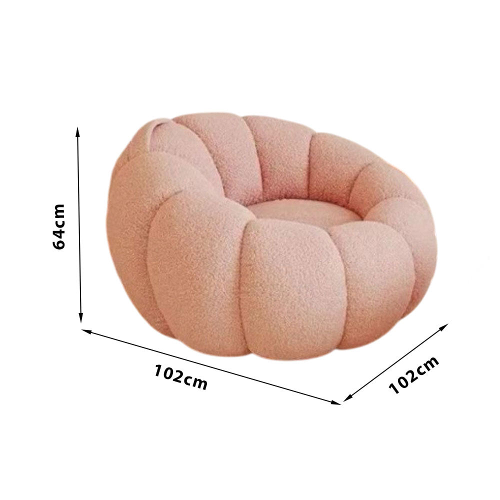 LIVARA B010 102CM Length Pink&Colorful Minimalist Style Dual-Layer High-Resilience Foam Compressed Sofa