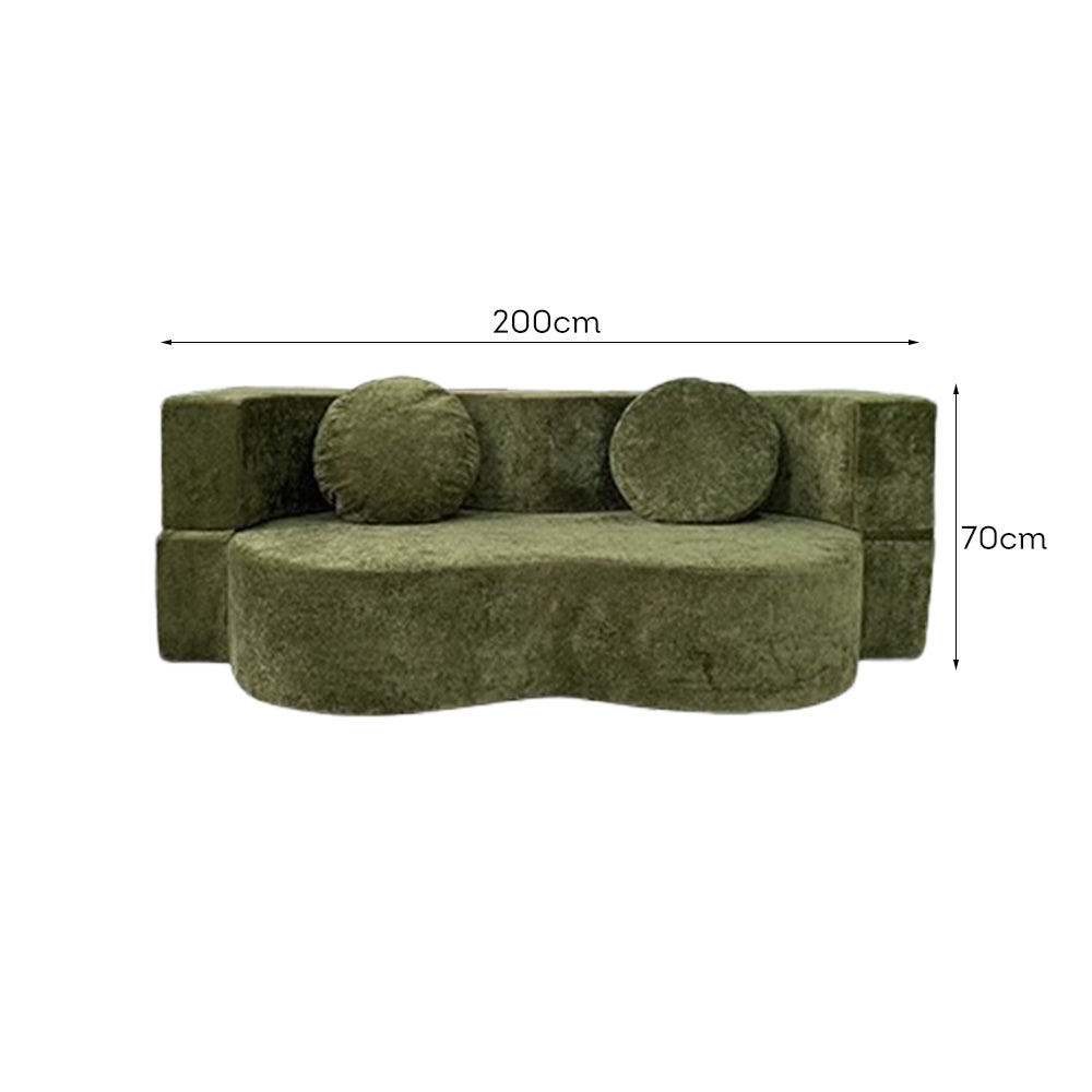 LIVARA B104 200cm Length Compressed Sofa Plush Comfort Frameless Construction Design