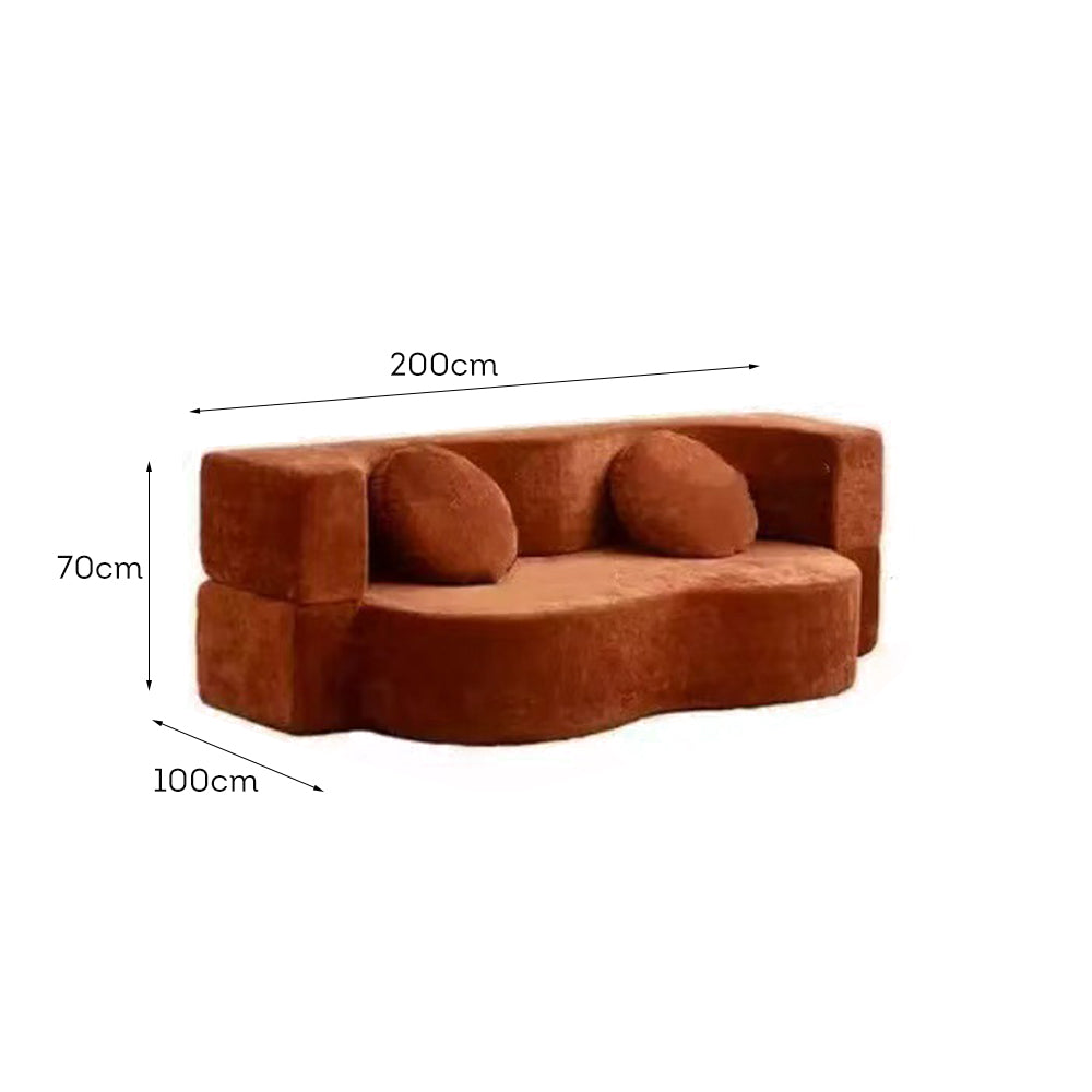 LIVARA B104 200cm Length Compressed Sofa Plush Comfort Frameless Construction Design