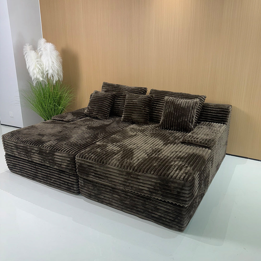 LIVARA B201 200cm Length Compressed Sofa Bed Plush Comfort Frameless Construction Design
