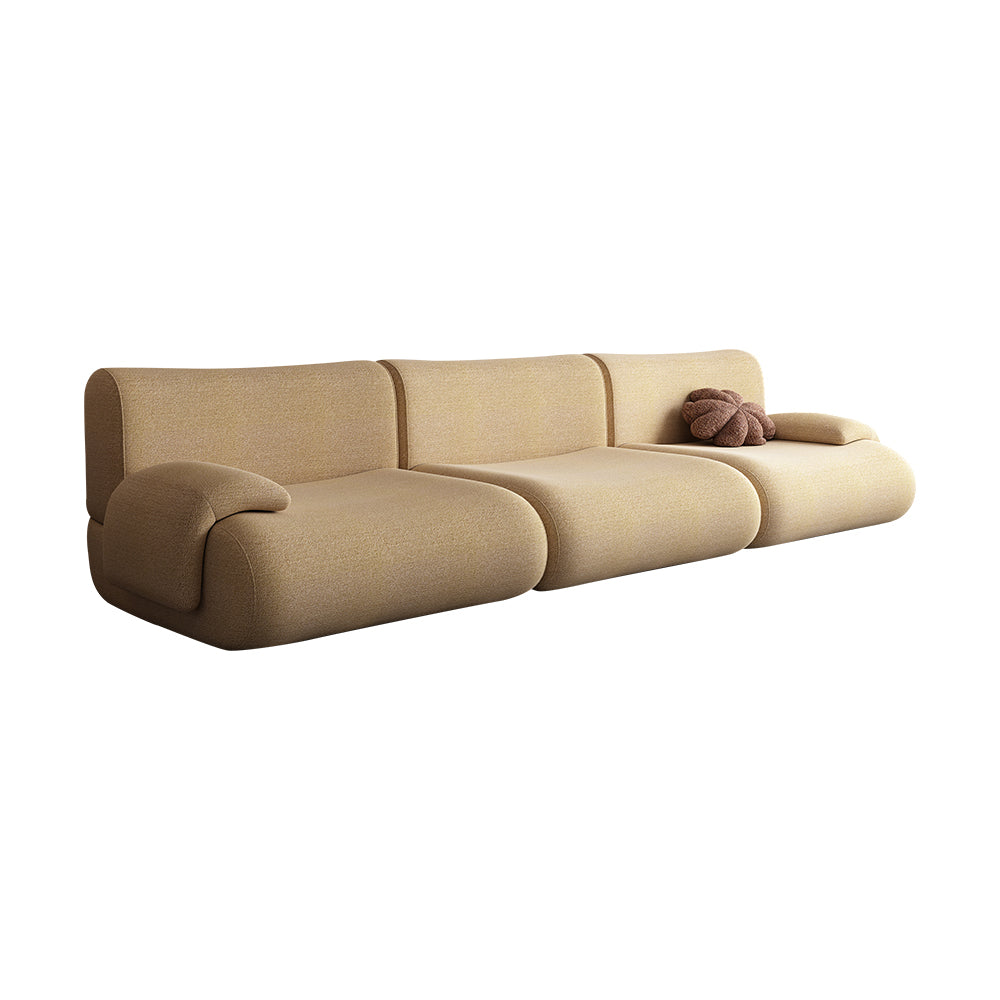 LIVARA B302 292cm Length Compressed Sofa Seamless Frameless Construction - Yellow