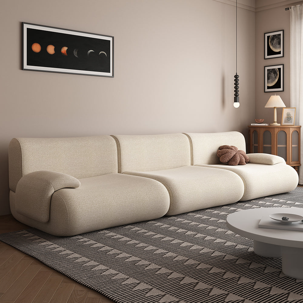 LIVARA B302 292cm Length Compressed Sofa Seamless Frameless Construction - Yellow