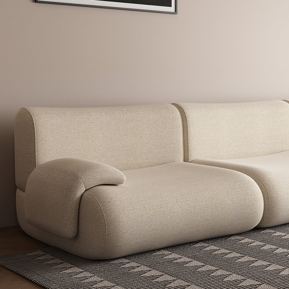 LIVARA B302 292cm Length Compressed Sofa Seamless Frameless Construction - Yellow