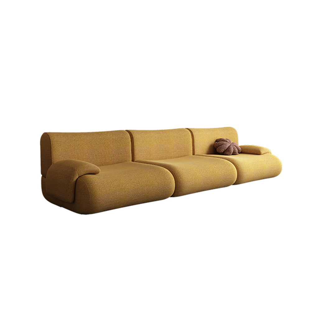 LIVARA B302 292cm Length Compressed Sofa Seamless Frameless Construction - Yellow