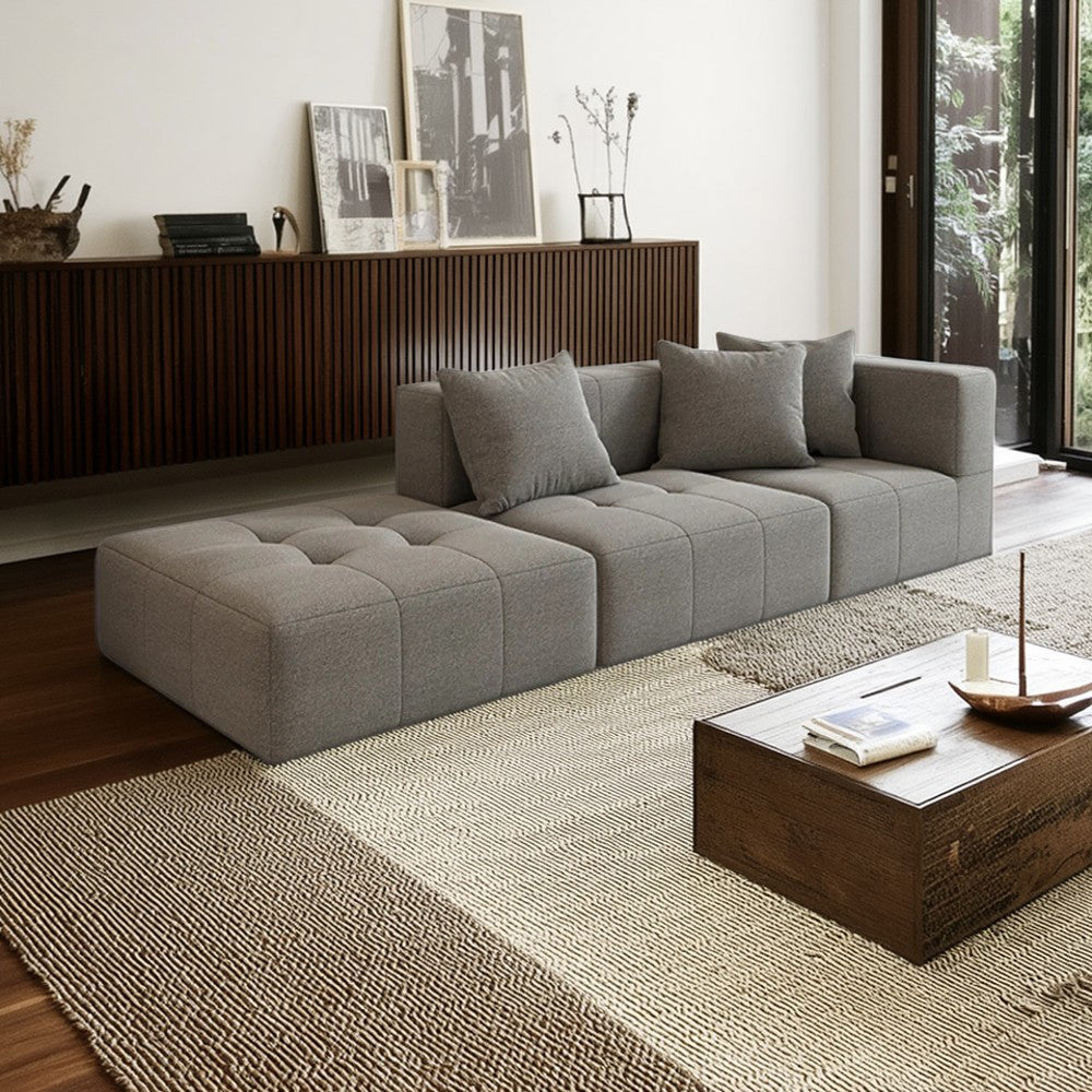 LIVARA B305 3-seater 272cm Length Compressed Sofa with Footrest Frameless Construction Design