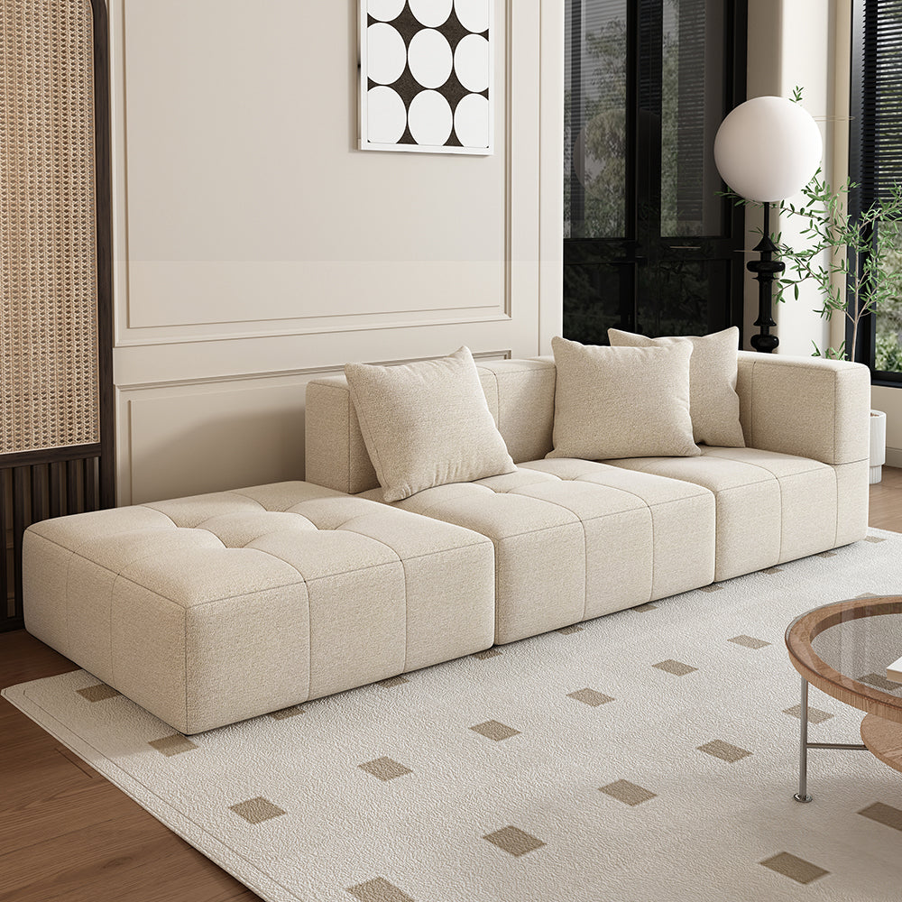 LIVARA B305 3-seater 272cm Length Compressed Sofa with Footrest Frameless Construction Design