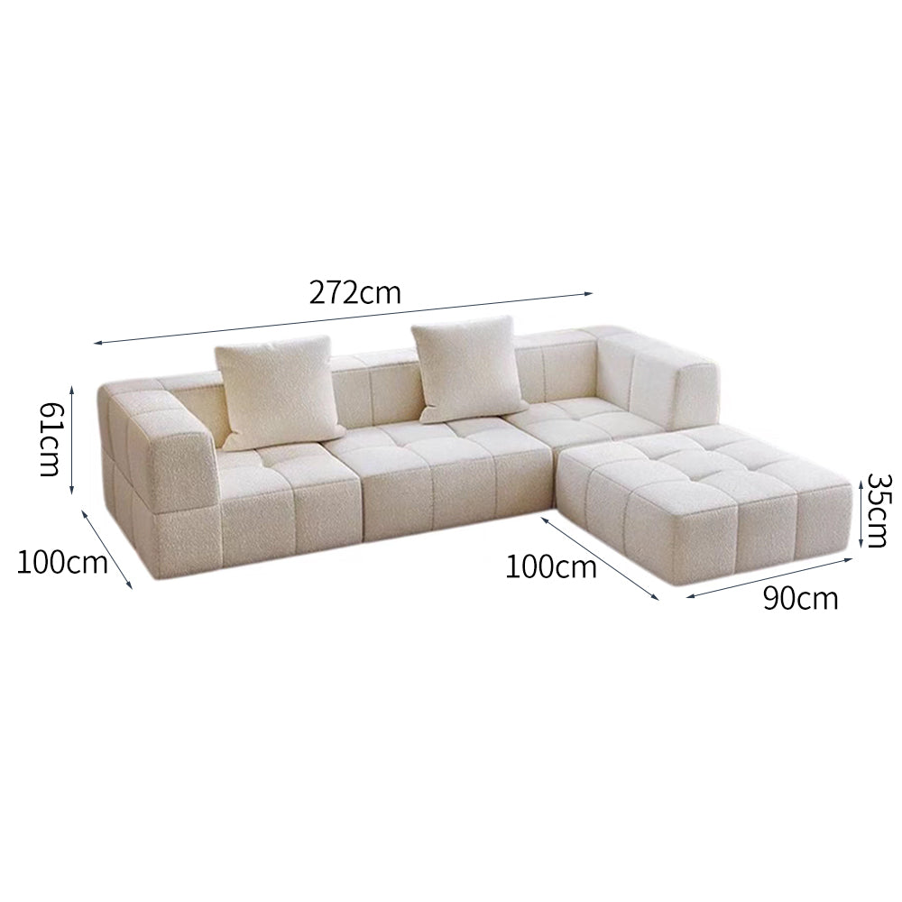 LIVARA B305 2-seater/3-seater Compressed Sofa/Footrest Frameless Construction Design