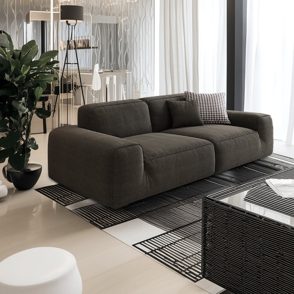 LIVARA B311 240/260/280cm Length Compressed Sofa Seamless Frameless Construction - Black