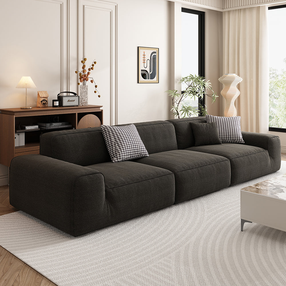 LIVARA B311 240/260/280cm Length Compressed Sofa Seamless Frameless Construction - Black