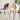 LIVARA DC1013 Shell-shaped Backrest Dining Chair Stainless Steel Legs