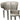 LIVARA DC1018 Faux Leather Fabric Dining Chair Stainless Steel Legs