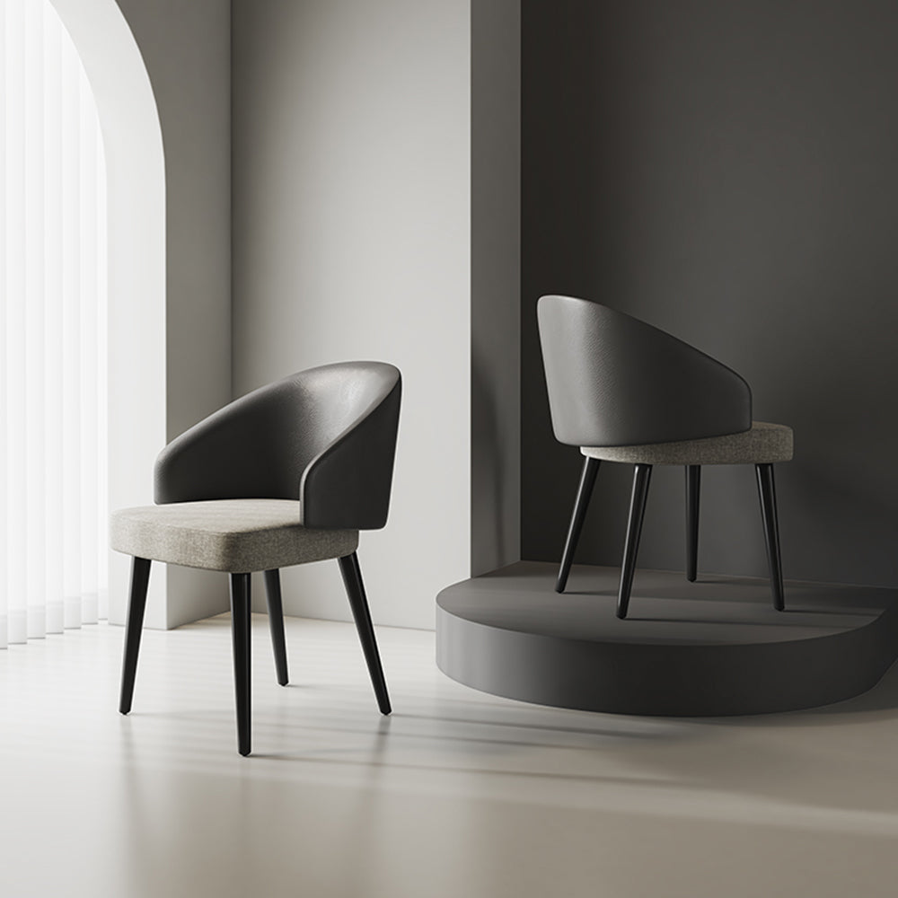 LIVARA DC1026 Comfortable Cushion Dining Chair Solid Wood Frame