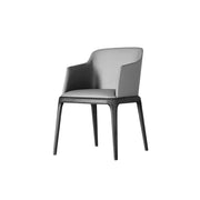 LIVARA DC1028 Faux Leather Fabric Dining Chair Solid Wood Frame