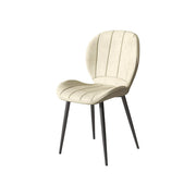 LIVARA DC1040 Faux Leather Fabric Dining Chair Carbon Steel Legs