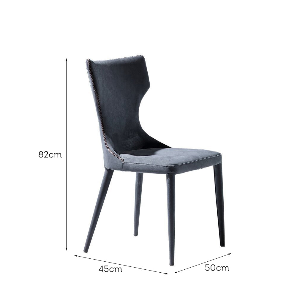 LIVARA DC1048 Modern Luxury Style Dining Chair Carbon Steel Legs