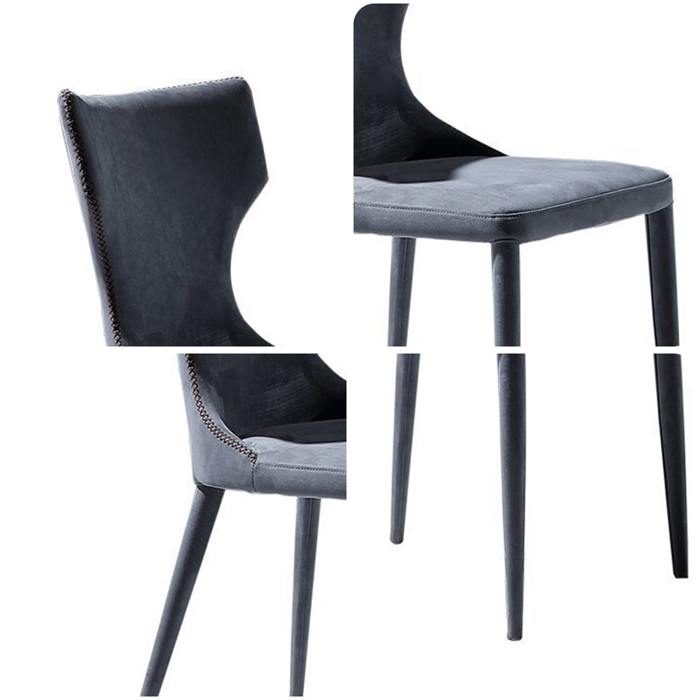 LIVARA DC1048 Modern Luxury Style Dining Chair Carbon Steel Legs